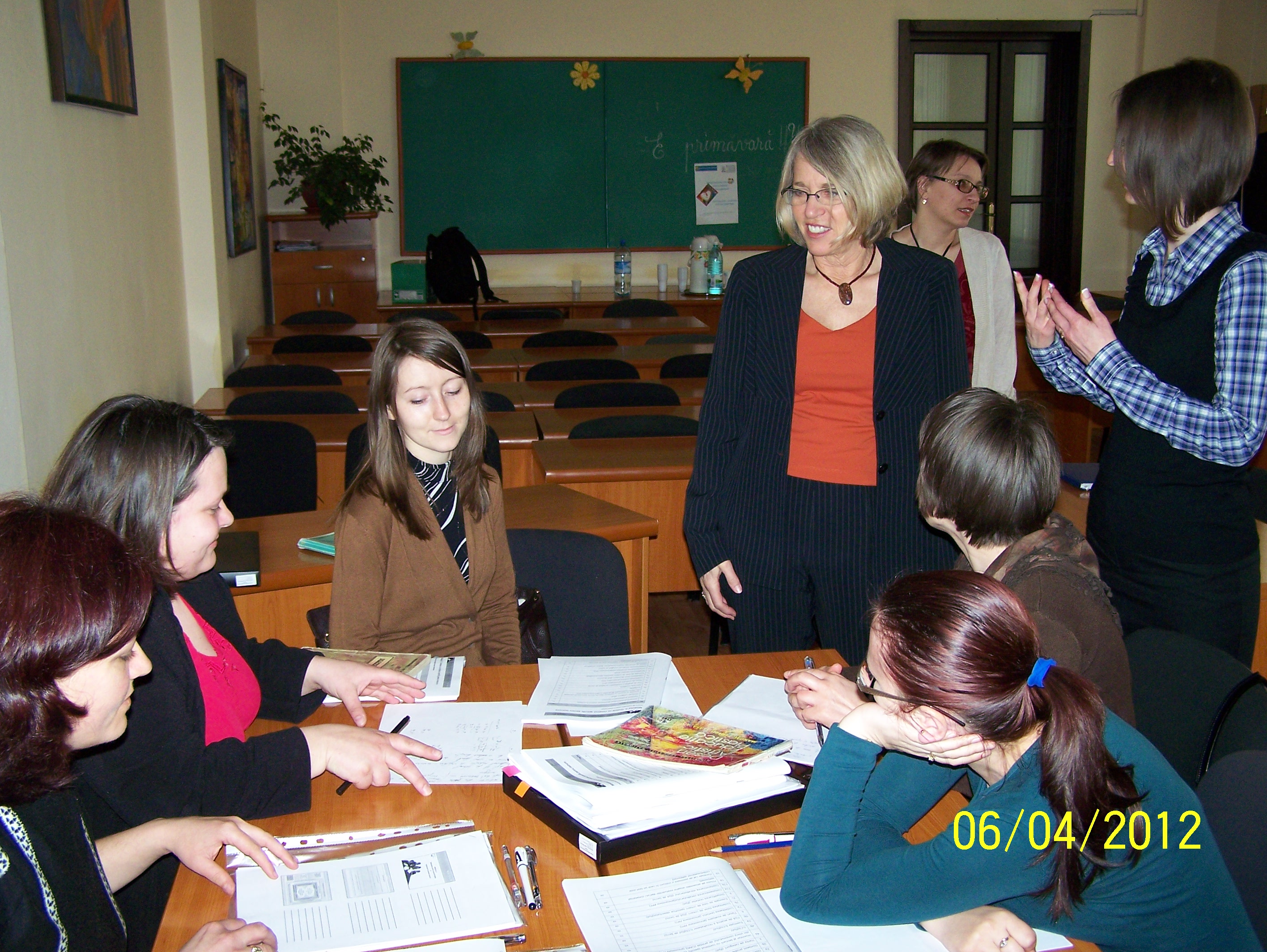 Vizita doamnei Prof. Dr. Carol Santa în proiectul „Baculit” Vizita doamnei Prof. Dr. Carol Santa în proiectul „Baculit”