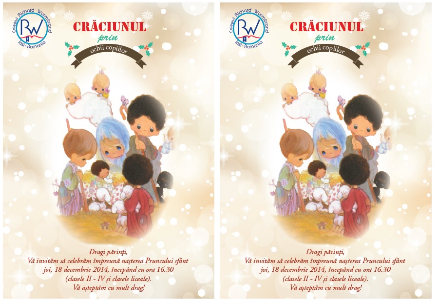 Invitație – Crăciunul prin ochii copiilor Invitație – Crăciunul prin ochii copiilor