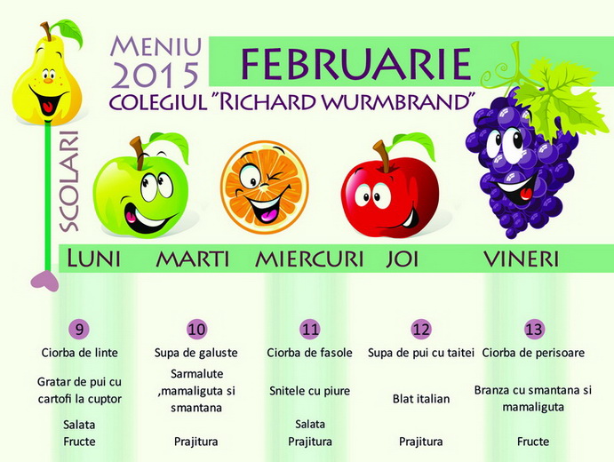 Meniu luna februarie