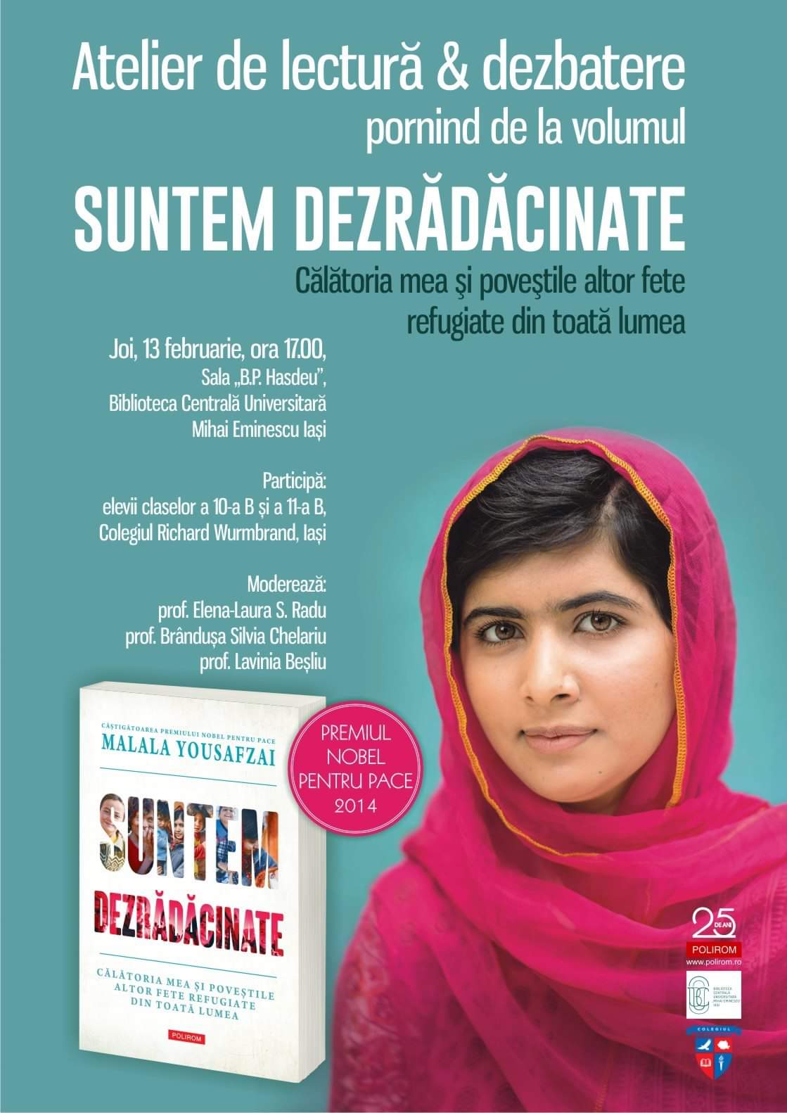 Atelier de lectură și dezbatere: SUNTEM DEZRĂDĂCINATE Atelier de lectură și dezbatere: SUNTEM DEZRĂDĂCINATE
